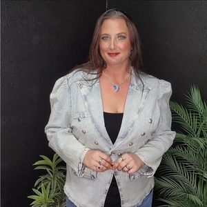 Savanna Jane Washed Denim jacket 2x